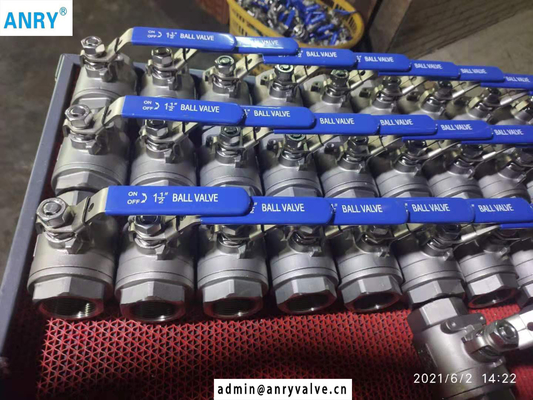 SS304 1000WOG BSP Threaded Full Bore 2 Piece Stainless Steel Ball Valve